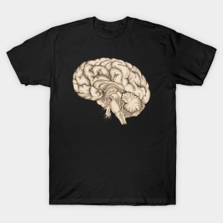 Brain human anatomy vintage mental T-Shirt